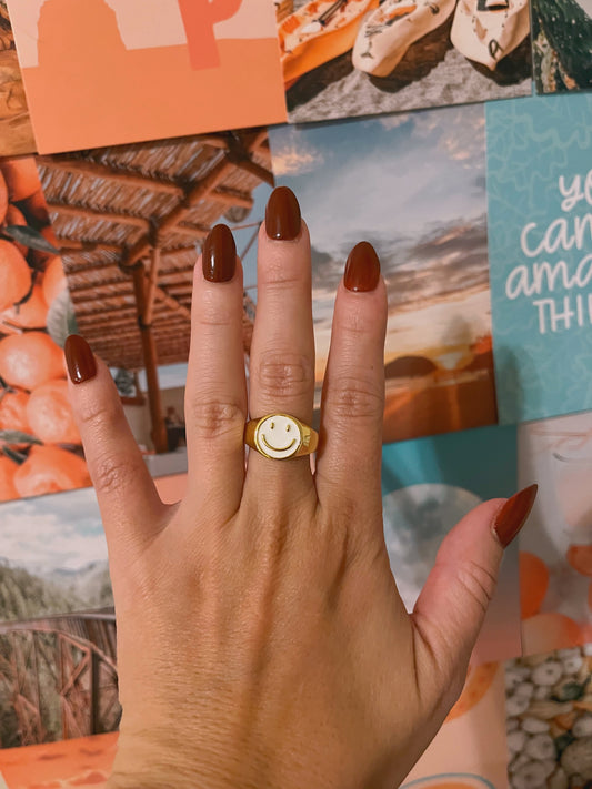 Smiley Adjustable Ring