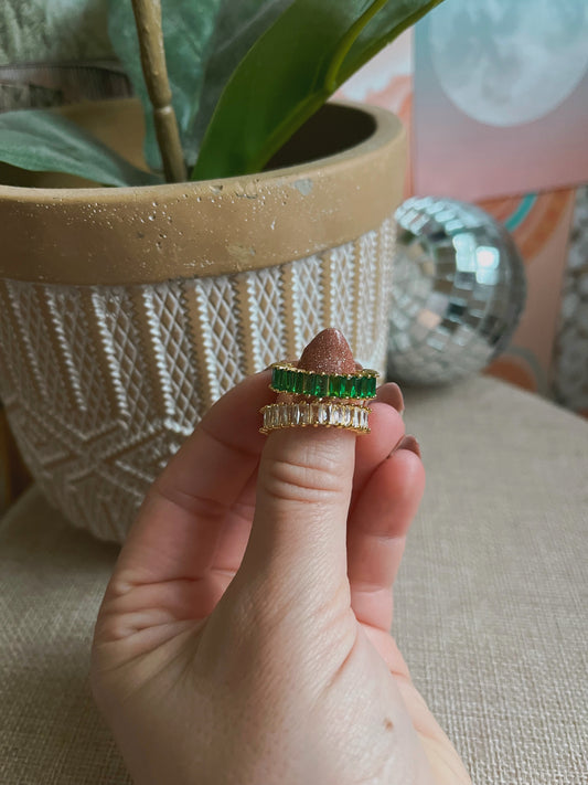 Slim Emerald Ring