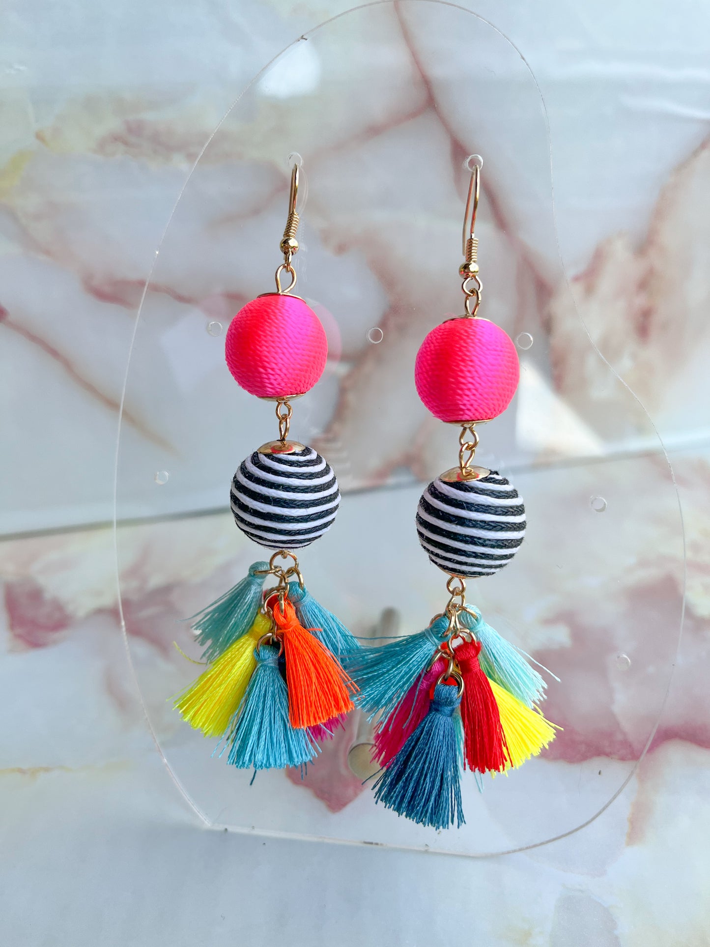 Multicolor Tassel Drops